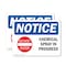 Signmission Chemical Spray In Progress OSHA Notice Sign, Plastic, 10in W x 7in L, 2PK OS-2PACK-NS-P-710-L-10567 - alternate 1